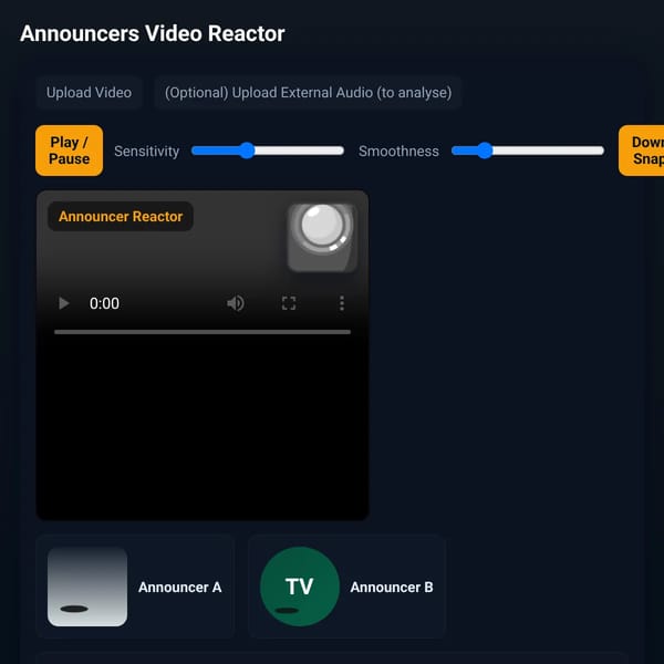 Announcers Video Reactor