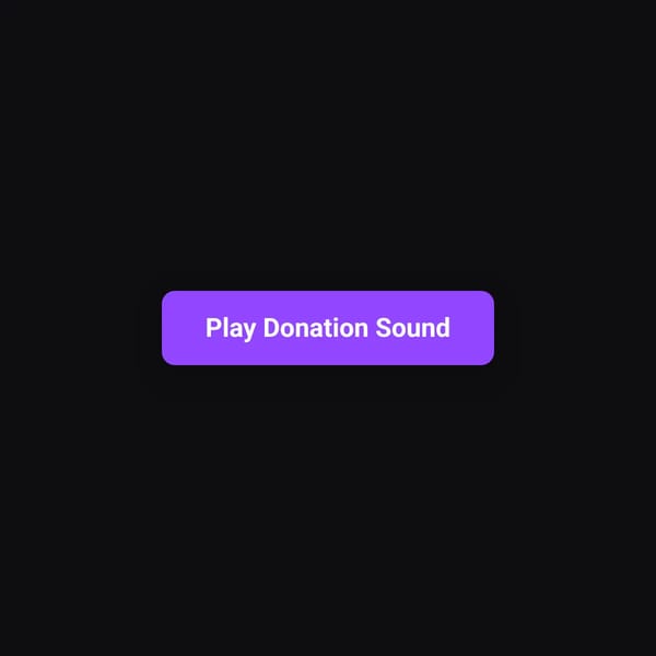 Twitch Donation Sound