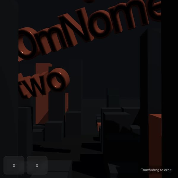 xOmNomer two — 3D Falling Logo