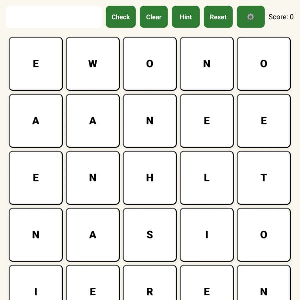 Word Crush 7x5