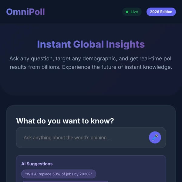 OmniPoll - Know the World's Opinion Instantly