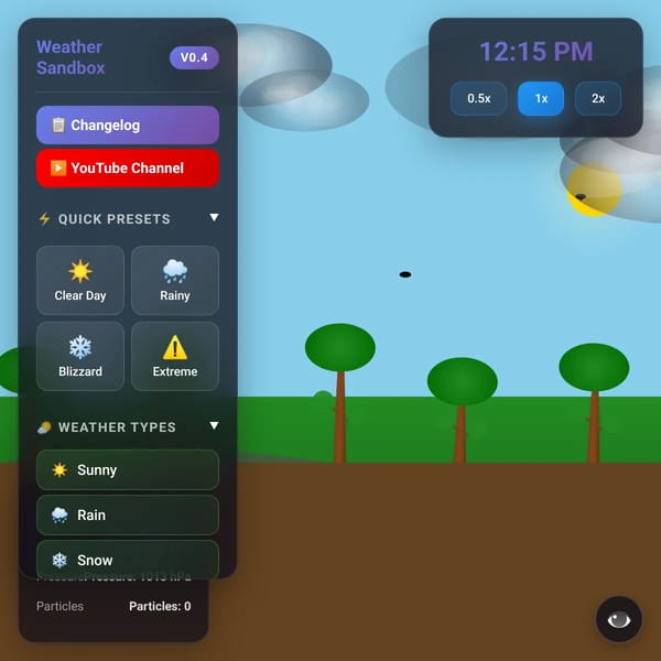 Weather Sandbox 2D
