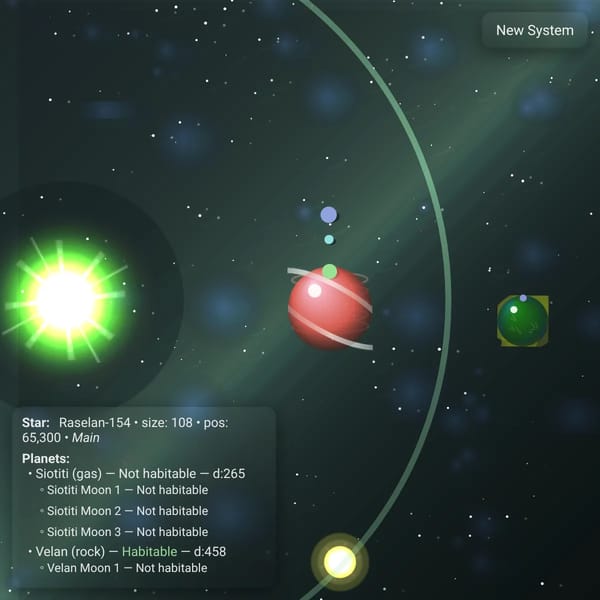 Random Star System Generator