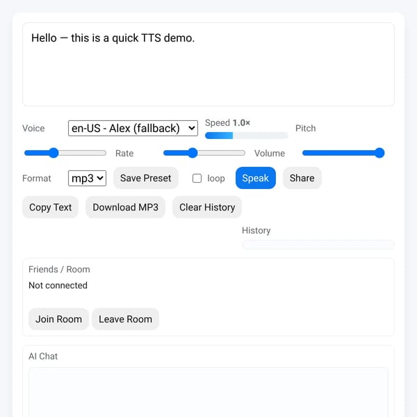 TTS Demo