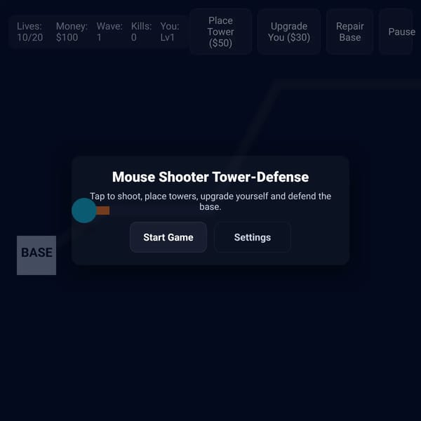 Mouse Shooter Tower-Defense