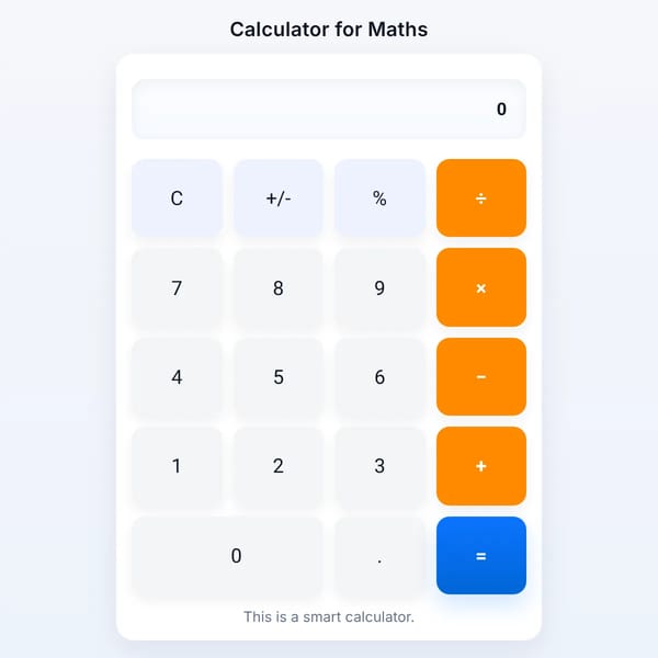 Calculator for Maths