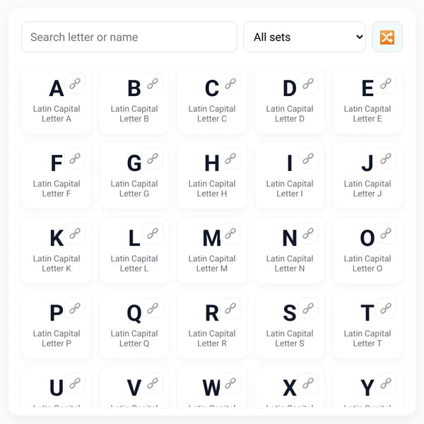 Letter Search Tool
