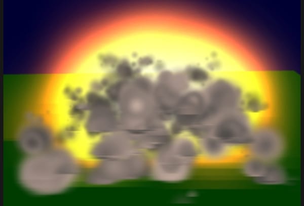 Explosion + smoke (procedural),