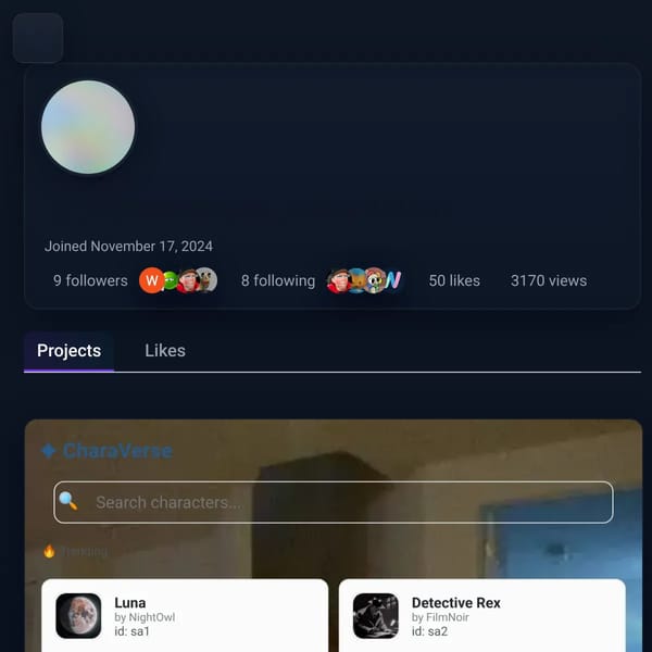 WebSim User Profile