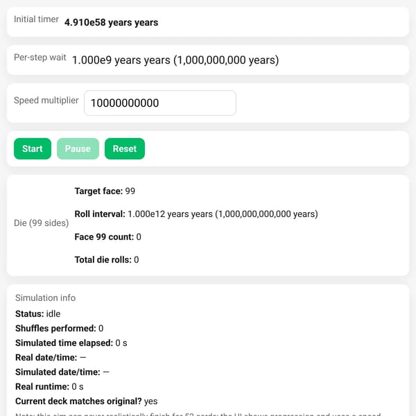 51! timer simulation