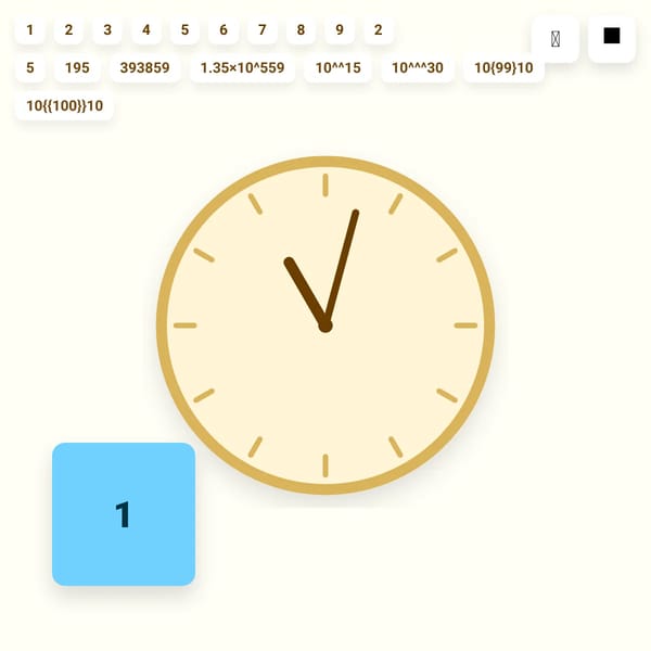 Numberblock 1 — Fix the clock