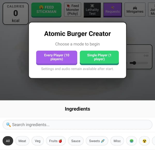 Atomic Burger Creator