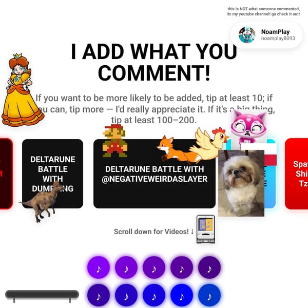 i will add anything you comment!(small tip included)