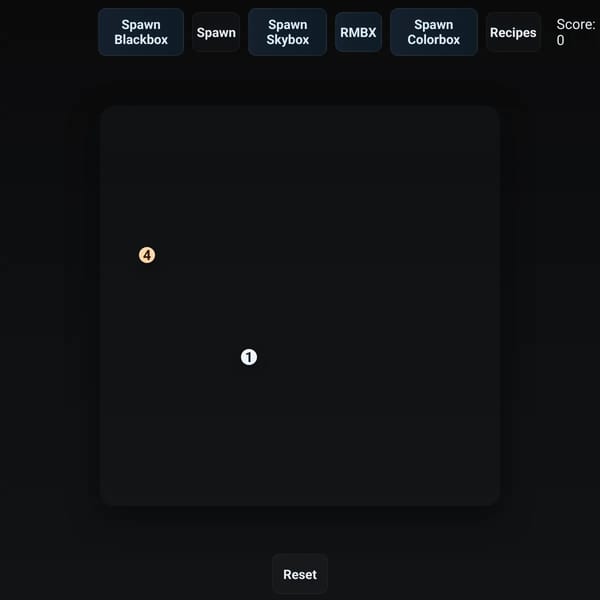 skybox and 2048 mashup merge Game