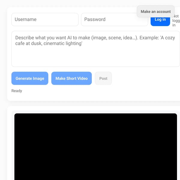 Plookers — make & post AI stuff