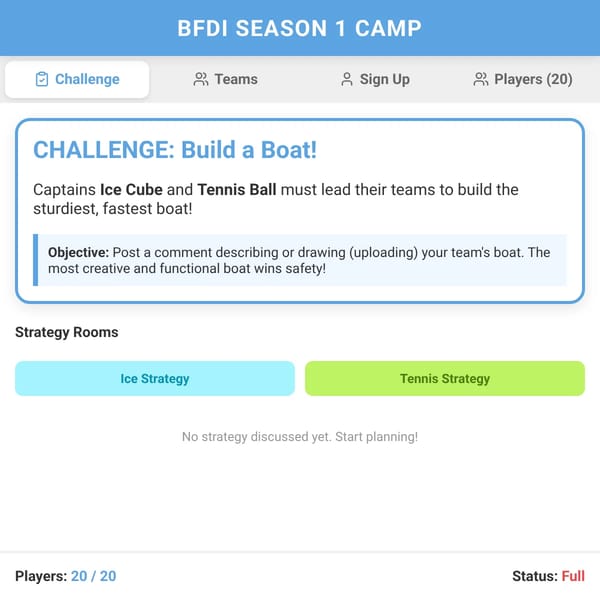 BFDI Season 1 Camp