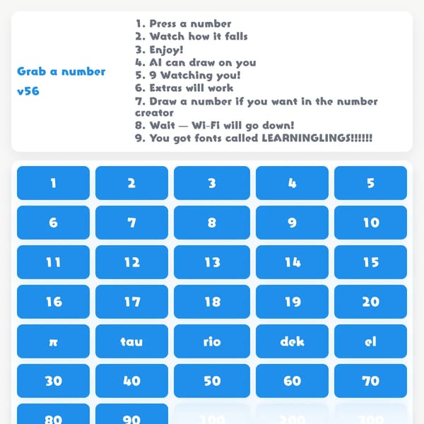 Numbers Playground 2d (opened)
