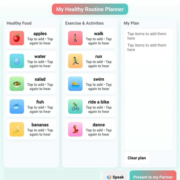 My Healthy Routine Planner