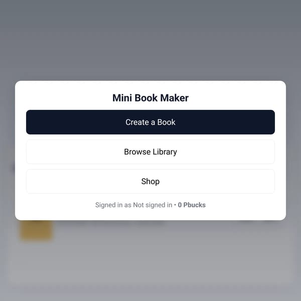 Mini Book Maker