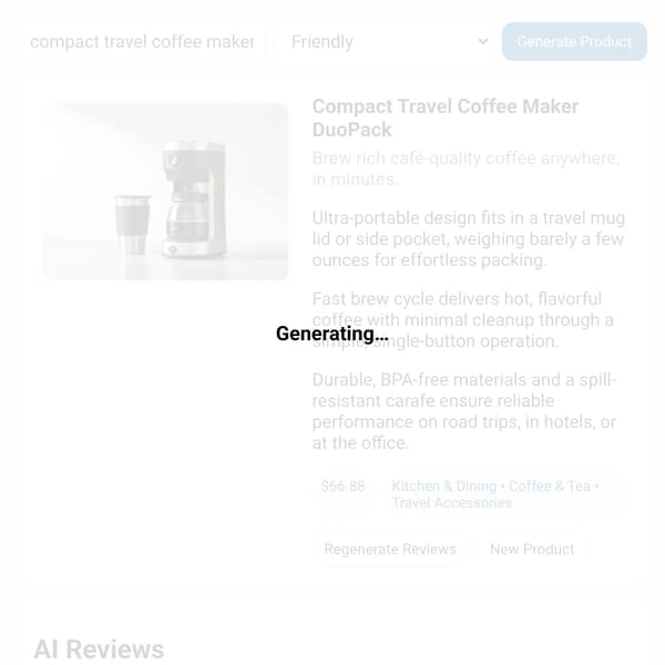 AI Amazon Product Generator
