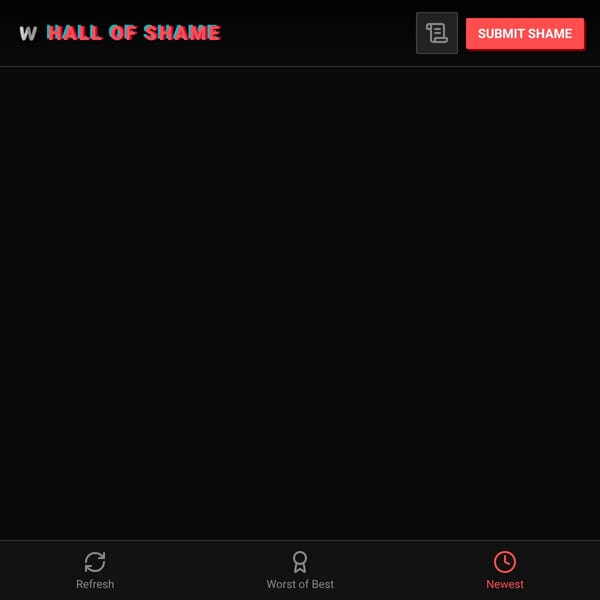 Websim Hall of Shame