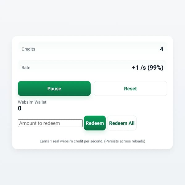 Websim Credits