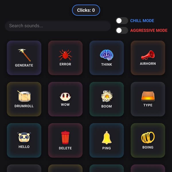 Websim Soundboard