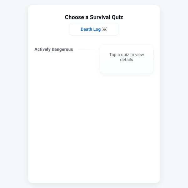 Survival Quiz