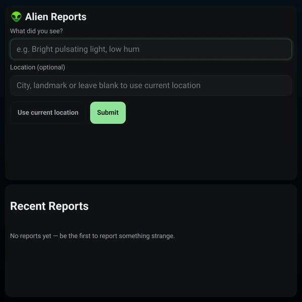 Alien Reports NZ