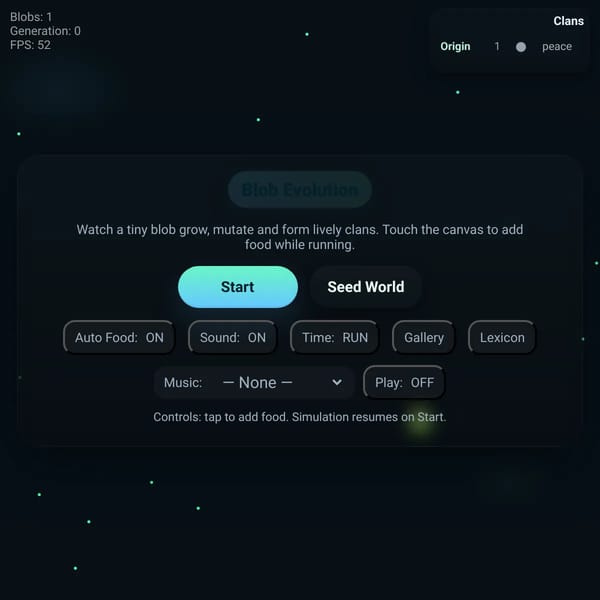 Blob Evolution