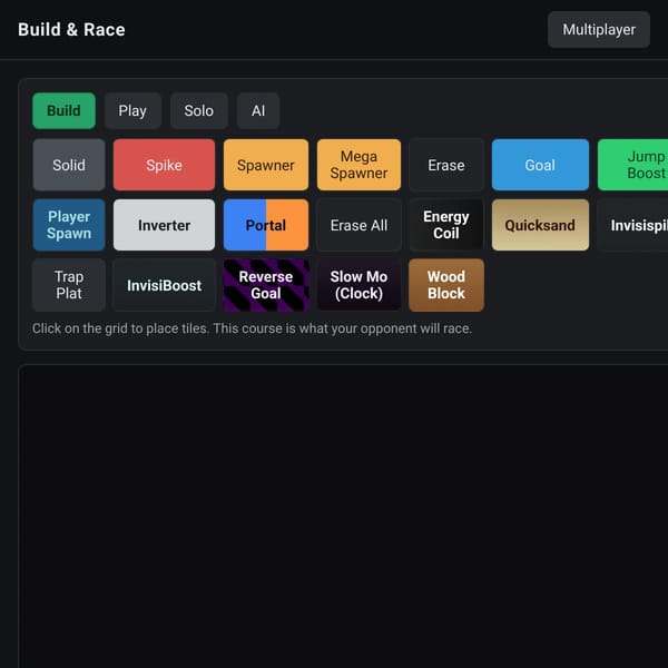 Build & Race: Pixel Platformer 1v1