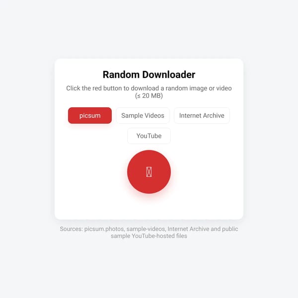 Random Image/Video Downloader
