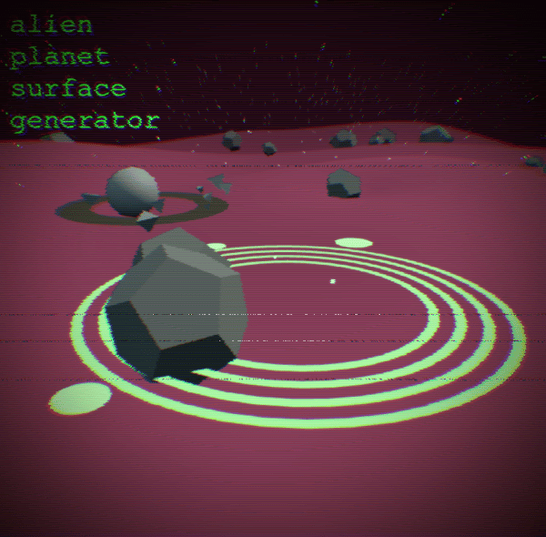 Alien Planet Surface Generator