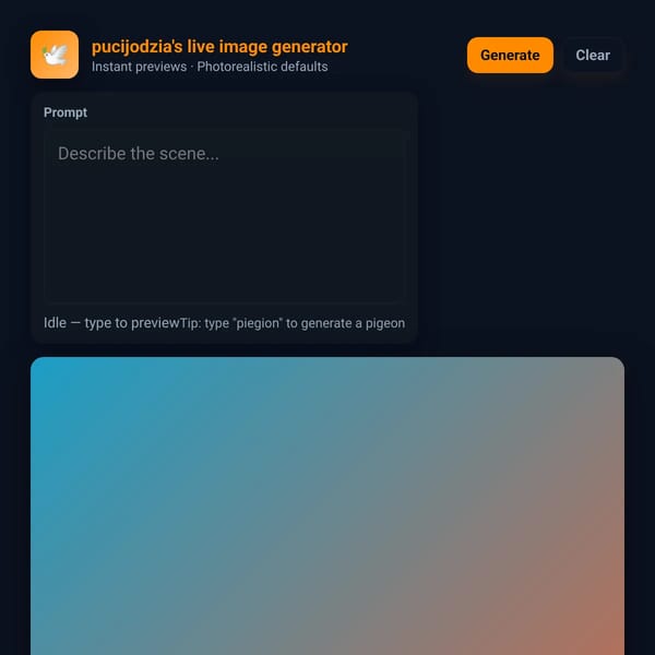 Live Image Generator