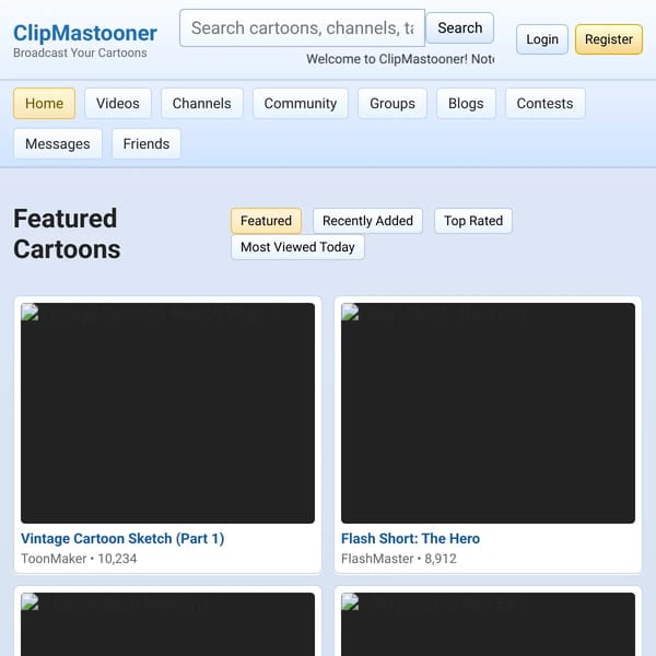 ClipMastooner — Broadcast Your Cartoons
