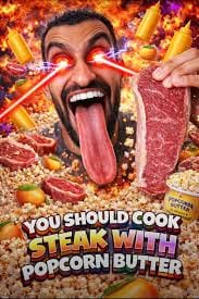 popcorn BUTTER steak cooking clicker