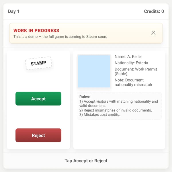 Border Clerk — Demo