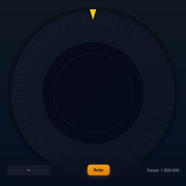 Dado 1.000.000 faces (2D)