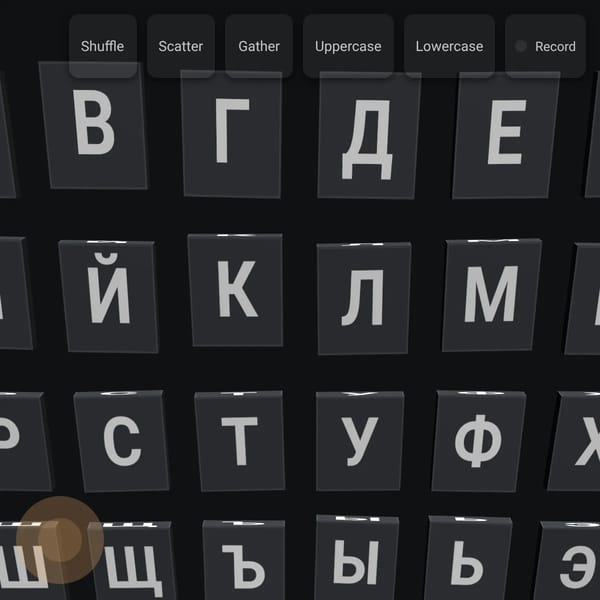 3D Cyrillic Alphabet