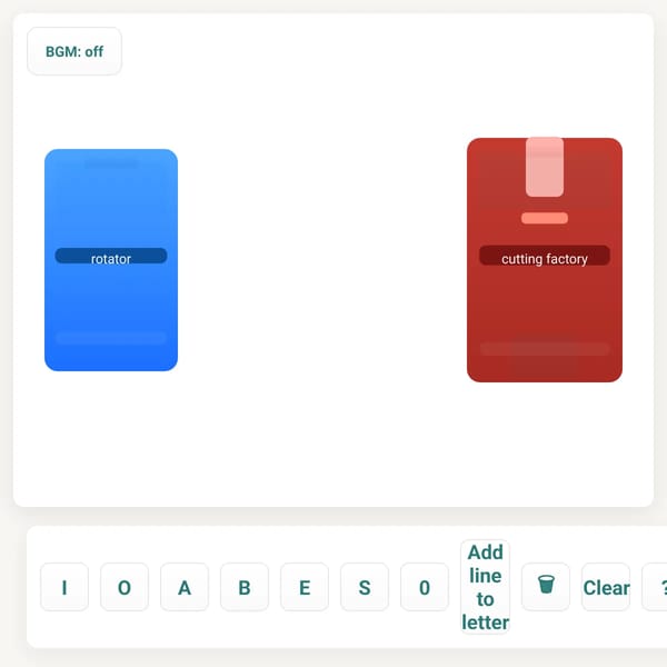 Letter Builder (collect all 36 letters and numbers)