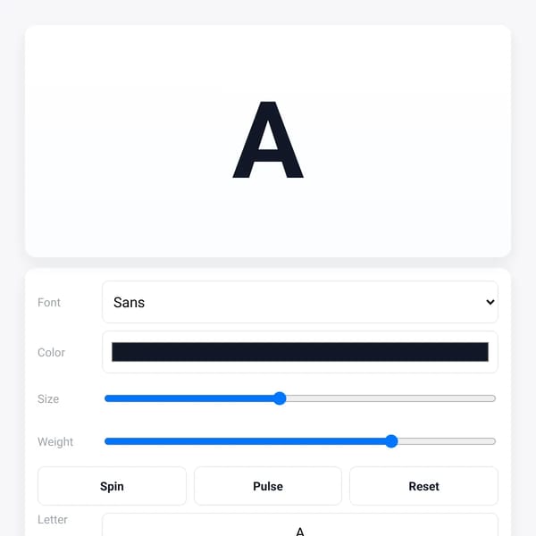 Interactive "A"