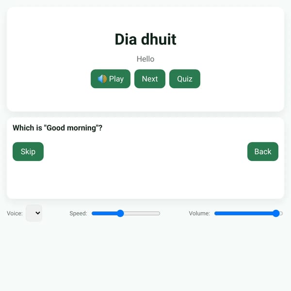 IrishSim - Learn to Speak Irish