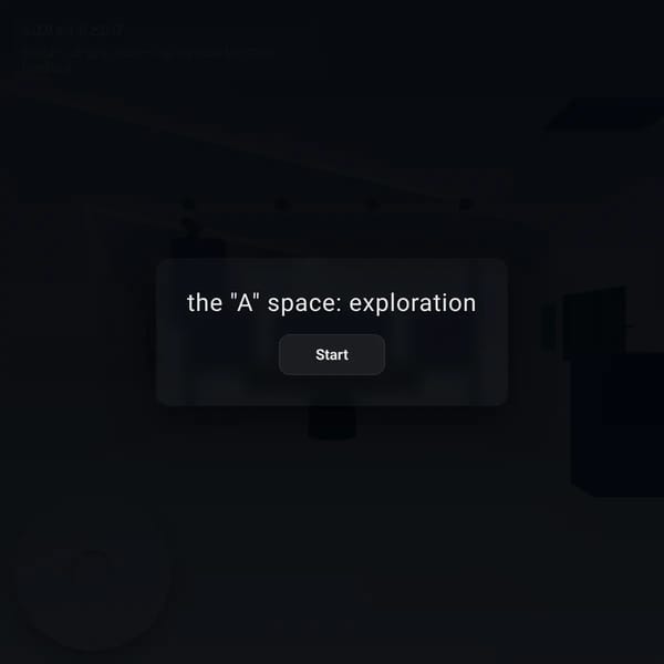 the "A" space: exploration