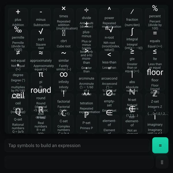Math Symbol Hub