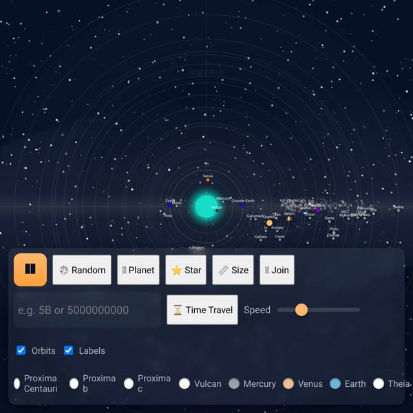 Solar System but I add your comments 2D
