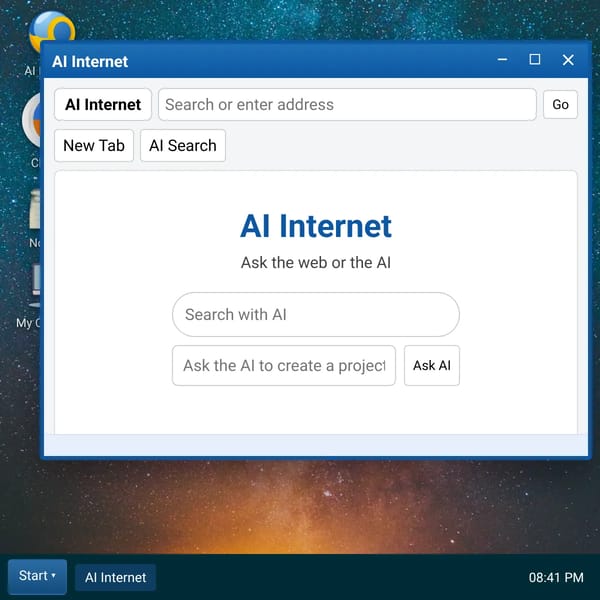 WinXP Simulator — AI Internet
