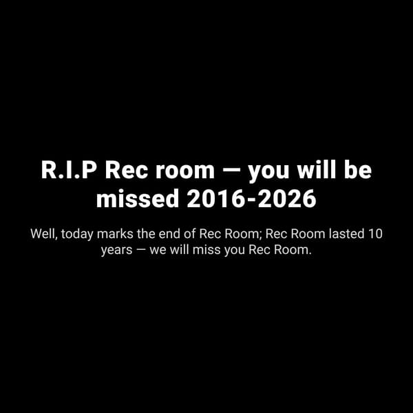 The end of rec room