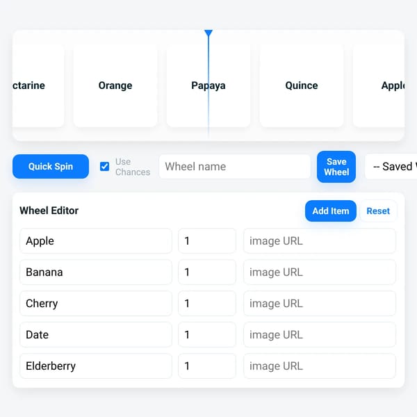 Wheel Spin Picker