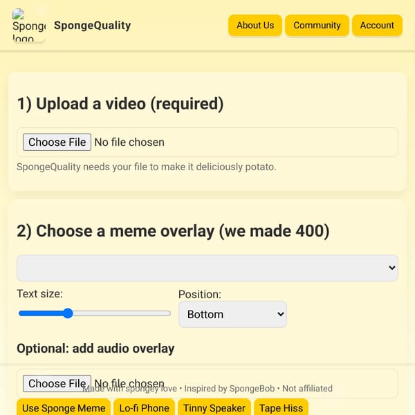 SpongeQuality Early Beta 1.0