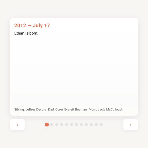Interactive Card Interface